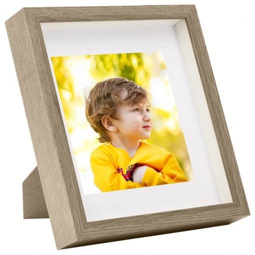 3D foto okvirji 3 kosi temen les 28x28 cm za 20x20 cm slike