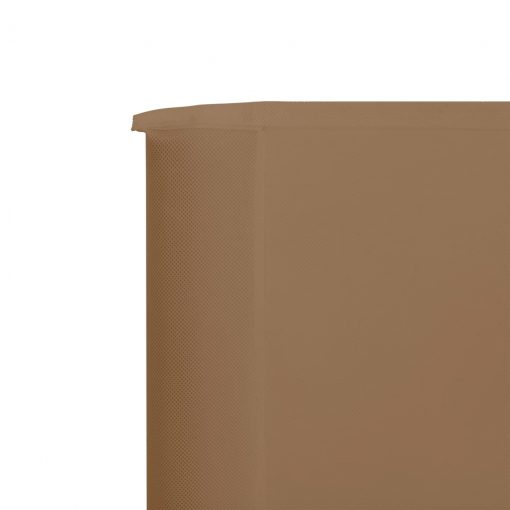 6-panelni vetrobran tkanina 800x160 cm taupe