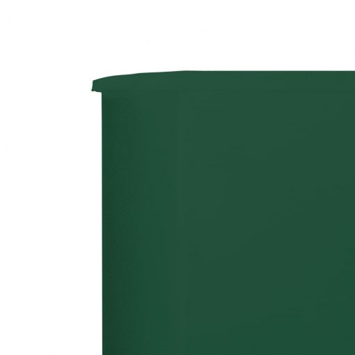 6-panelni vetrobran tkanina 800x80 cm zelen