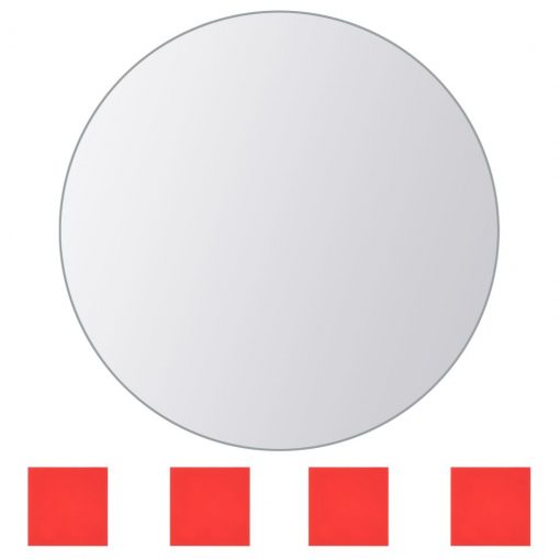 8 kosov zrcalnih ploščic okrogle oblike steklo