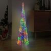 Akrilna okrasna LED piramida večbarvna 120 cm