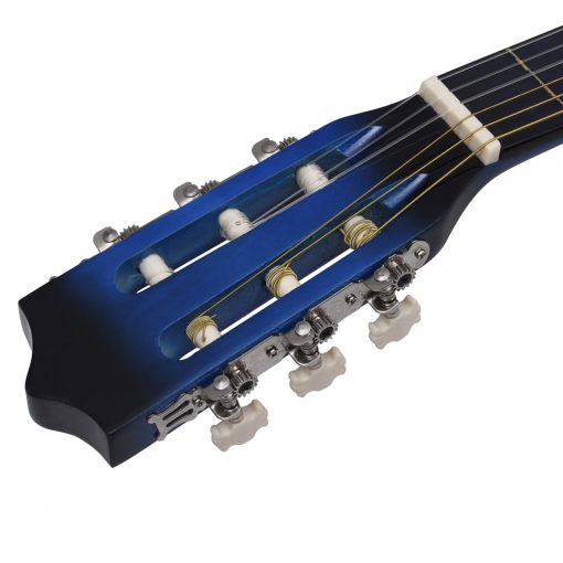 Akustična kitara s 6 strunami modra in črna 38"