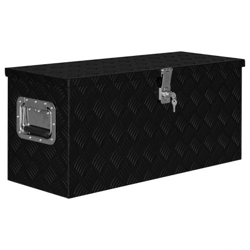Aluminijasta škatla 80x30x35 cm črne barve