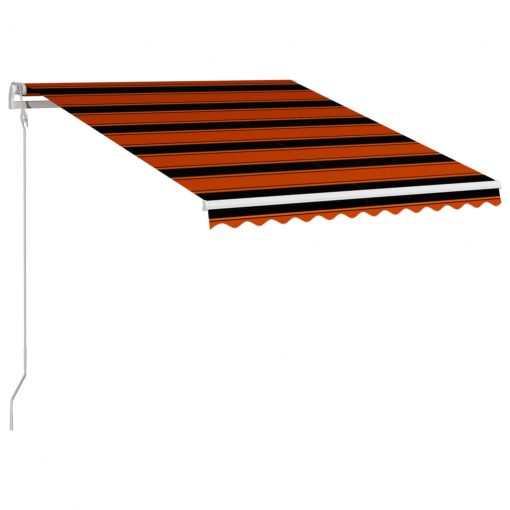 Avtomatsko zložljiva tenda 350x250 cm oranžna in rjava