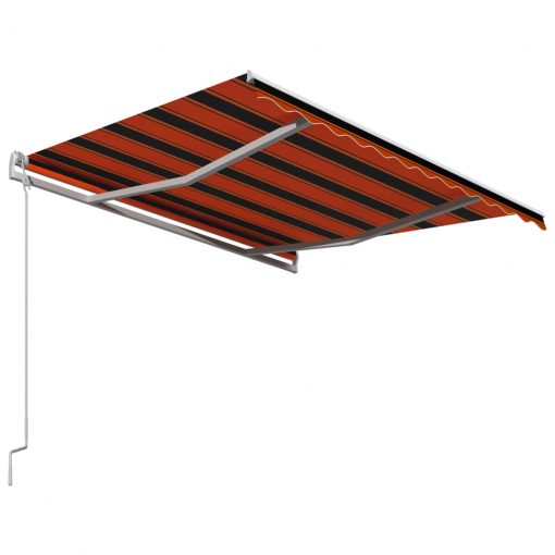 Avtomatsko zložljiva tenda 350x250 cm oranžna in rjava