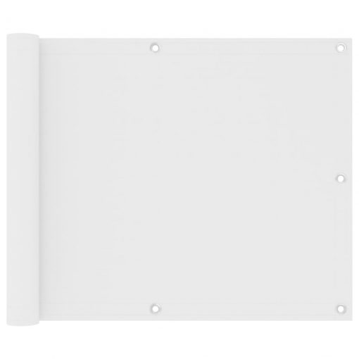 Balkonsko platno belo 75x500 cm oksford blago