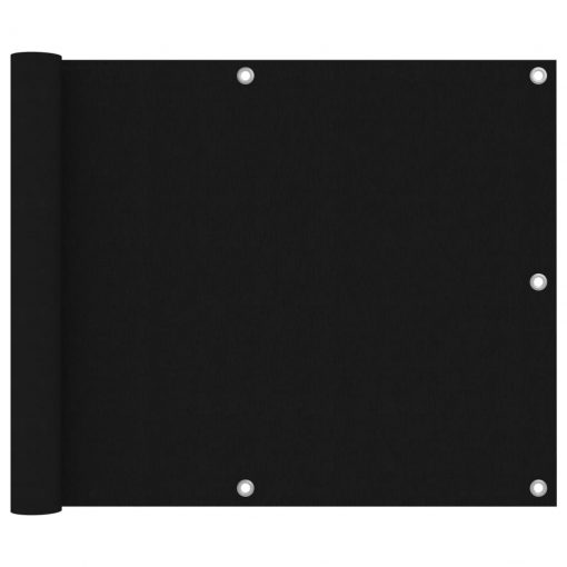 Balkonsko platno črno 75x300 cm oksford blago