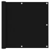 Balkonsko platno črno 90x400 cm oksford blago