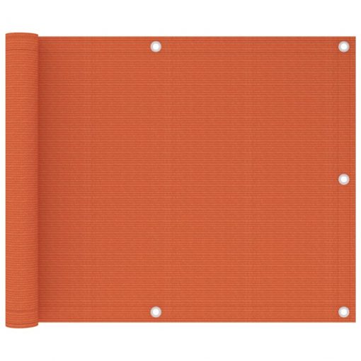Balkonsko platno oranžno 75x300 cm HDPE
