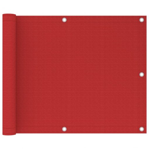 Balkonsko platno rdeče 75x300 cm HDPE