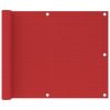 Balkonsko platno rdeče 75x500 cm HDPE