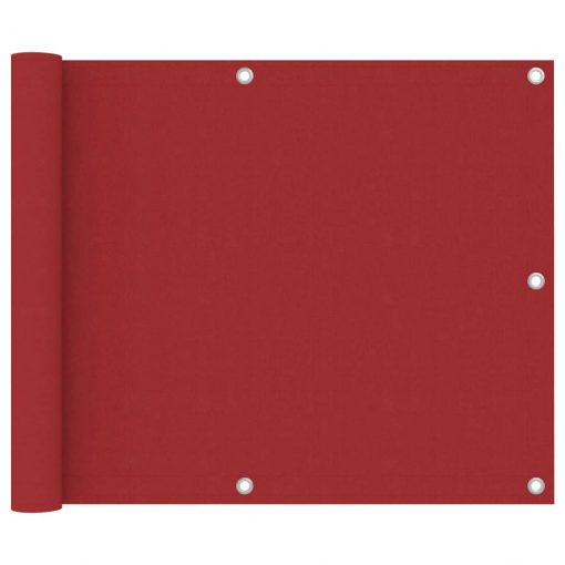 Balkonsko platno rdeče 75x600 cm oksford blago