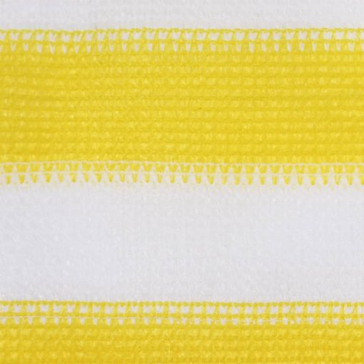 Balkonsko platno rumeno in belo 120x600 cm HDPE