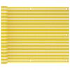 Balkonsko platno rumeno in belo 75x300 cm HDPE