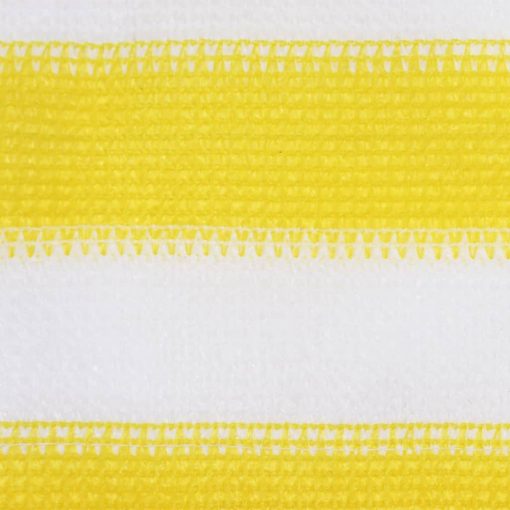 Balkonsko platno rumeno in belo 90x300 cm HDPE