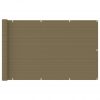 Balkonsko platno taupe 120x400 cm HDPE