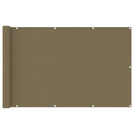 Balkonsko platno taupe 120x400 cm HDPE