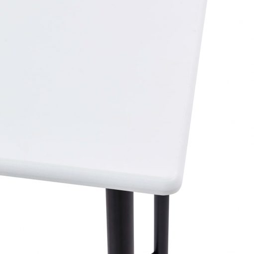 Barska miza bela 60x60x111 cm mediapan