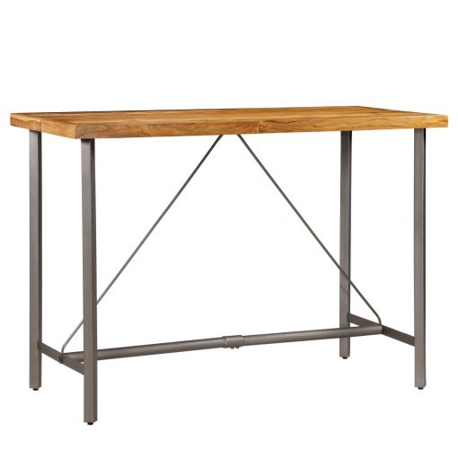 Barska miza iz trdne predelane tikovine 150x70x106 cm