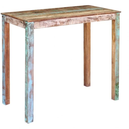 Barska miza iz trdnega predelanega lesa 115x60x107 cm