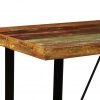 Barska miza iz trdnega predelanega lesa 120x60x107 cm