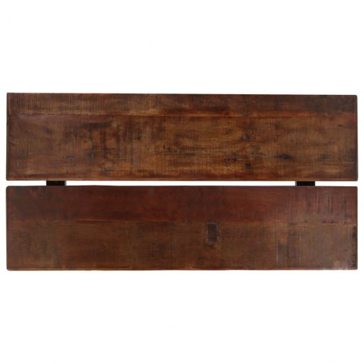 Barska miza trden predelan les temno rjava 150x70x107 cm