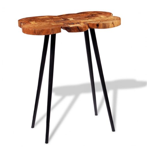 Barska mizica iz debla masiven akacijev les 90x60x110 cm