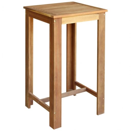 Barska mizica trden akacijev les 60x60x105 cm