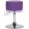 Barski stolček vijolično umetno usnje