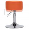 Barski stolčki 2 kosa oranžno umetno usnje