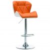 Barski stolčki 2 kosa oranžno umetno usnje