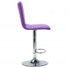 Barski stoli 2 kosa vijolično umetno usnje