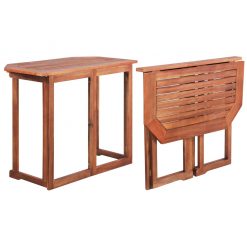 Bistro miza 90x50x75 cm trden akacijev les