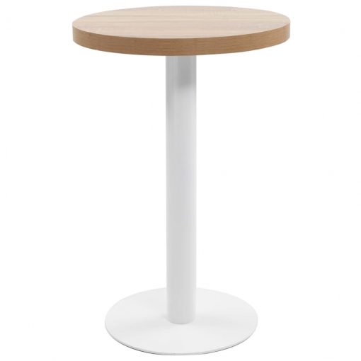 Bistro miza svetlo rjava 50 cm mediapan