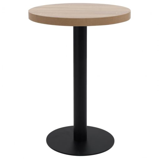 Bistro miza svetlo rjava 60 cm mediapan