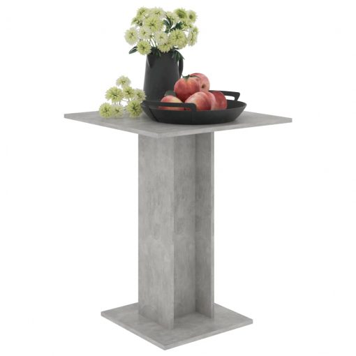Bistro mizica betonsko siva 60x60x75 cm iverna plošča