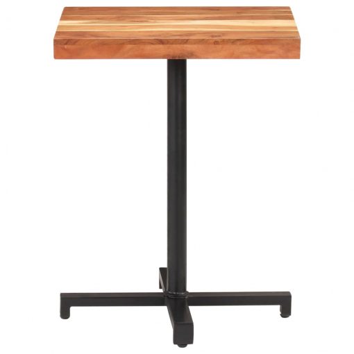 Bistro mizica kvadratna 60x60x75 cm trden akacijev les