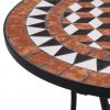Bistro mizica z mozaikom rjava 60 cm keramika