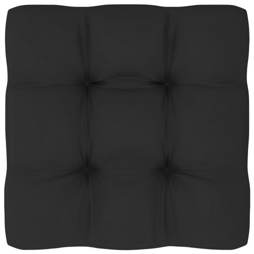 Blazina za kavč iz palet črna 70x70x10 cm