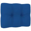 Blazina za kavč iz palet kraljevsko modra 50x40x10 cm