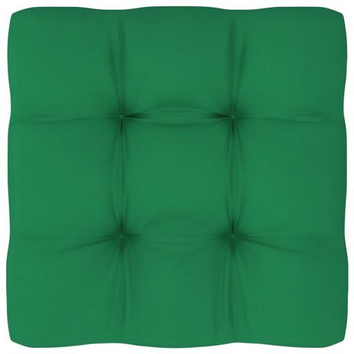 Blazina za kavč iz palet zelena 60x60x10 cm