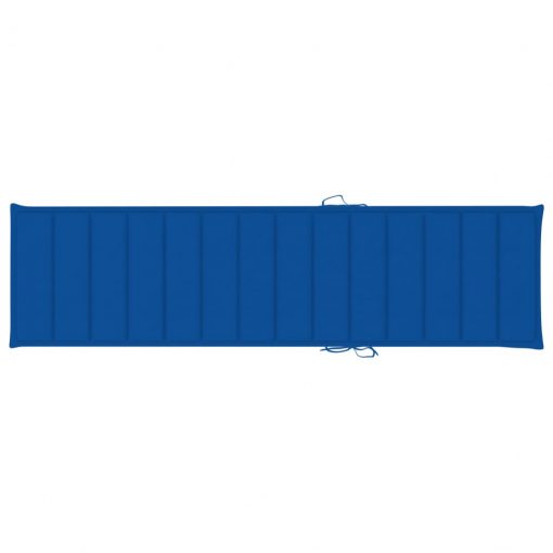 Blazina za ležalnik kraljevsko modra 200x50x3 cm blago