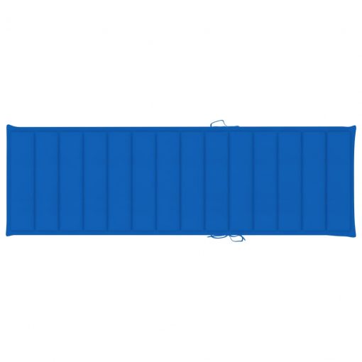 Blazina za ležalnik kraljevsko modra 200x60x3 cm blago