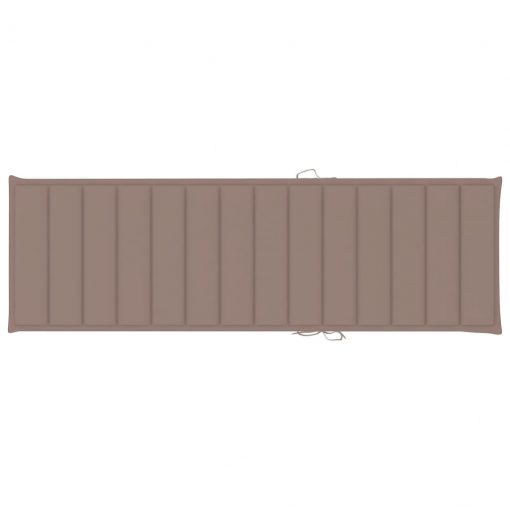 Blazina za ležalnik taupe 200x60x3 cm blago