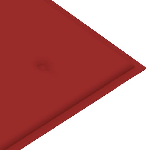 Blazina za vrtno klop rdeča 200x50x3 cm