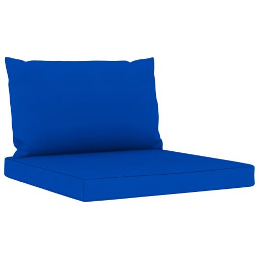 Blazine za kavč iz palet 2 kosa modro blago