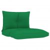 Blazine za kavč iz palet 2 kosa zeleno blago