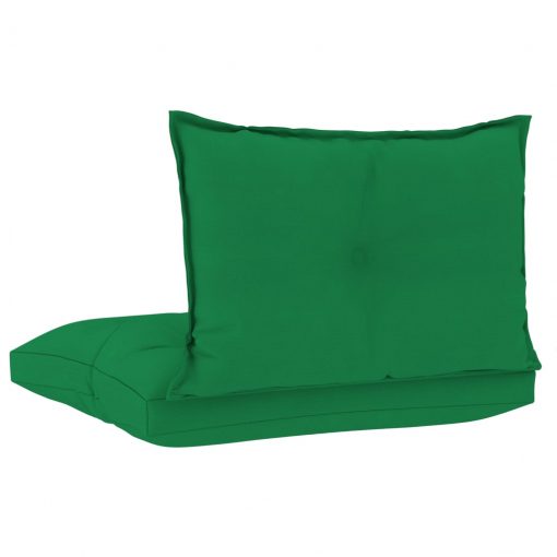 Blazine za kavč iz palet 2 kosa zeleno blago