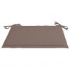 Blazine za vrtne stole 2 kosa taupe 40x40x3 cm blago