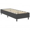 Boxspring postelja temno siva iz blaga 100x200 cm